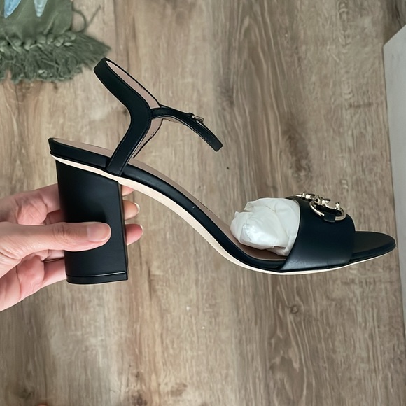 Black Gucci Miro Horsebit Heels Size 38 - Picture 9 of 13